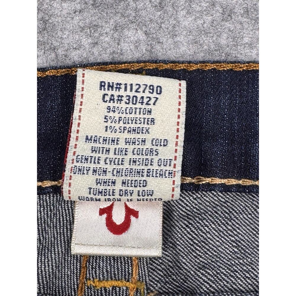True Religion Women's Dark Wash Bootcut Low Rise Stretch Denim Jeans Size 32 - Picture 7 of 9